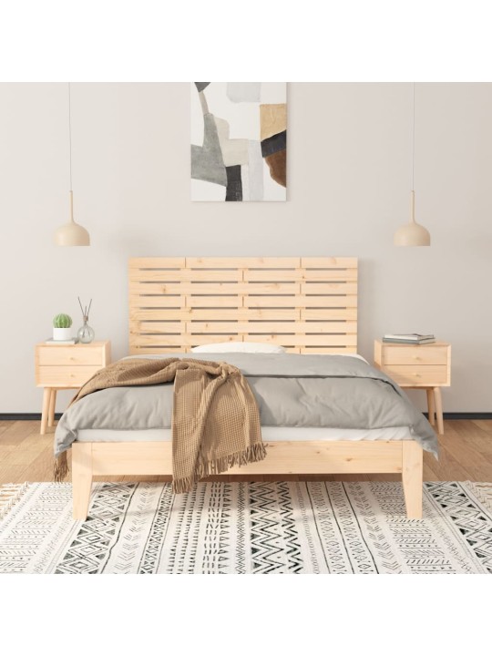Sängynpääty seinälle 141x3x63 cm täysi mänty