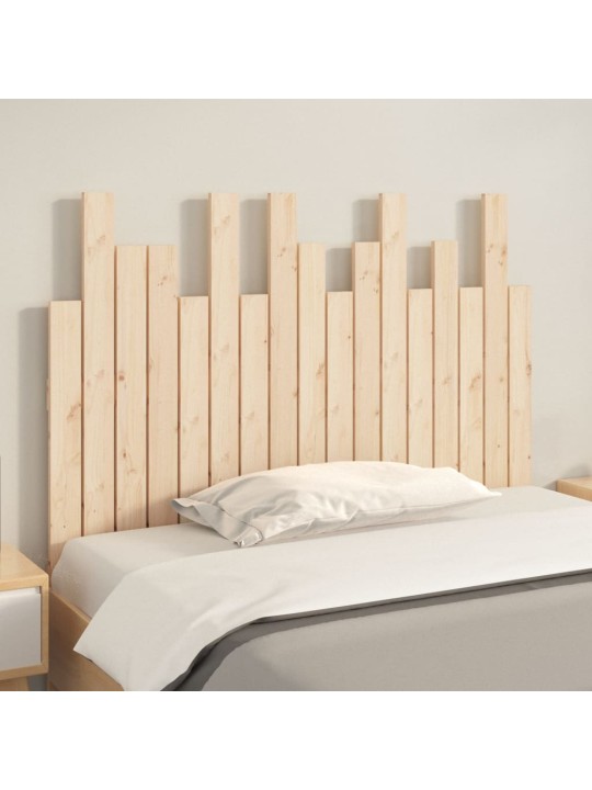 Sängynpääty seinälle 108x3x80 cm täysi mänty