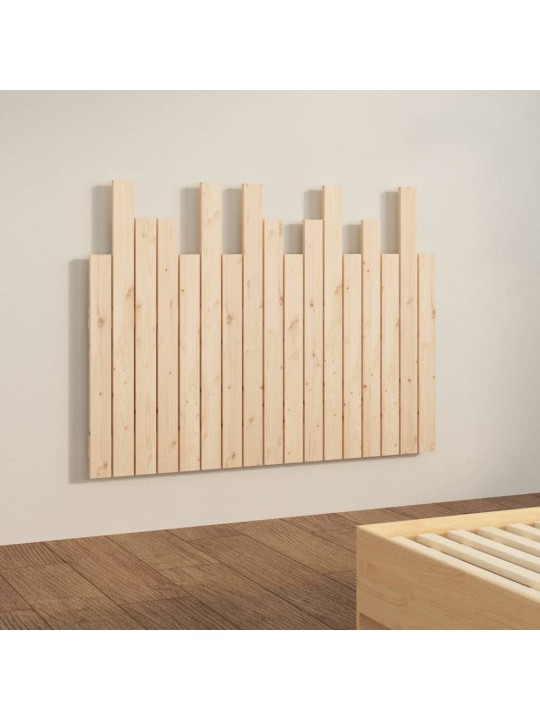 Sängynpääty seinälle 108x3x80 cm täysi mänty