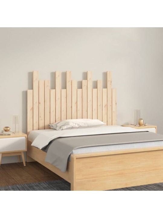 Sängynpääty seinälle 108x3x80 cm täysi mänty