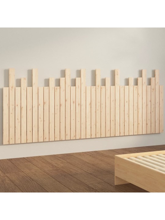 Sängynpääty seinälle 204x3x80 cm täysi mänty