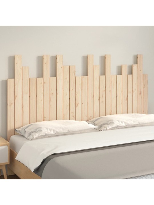 Sängynpääty seinälle 146,5x3x80 cm täysi mänty