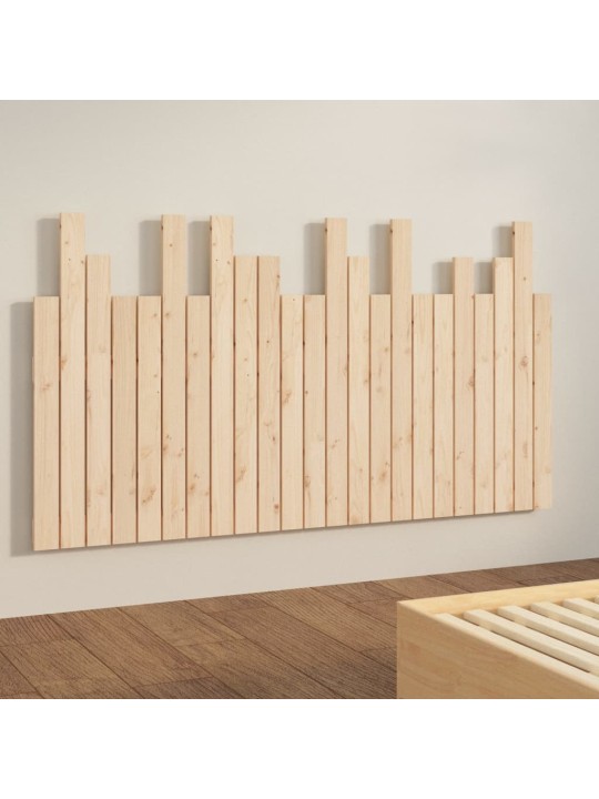 Sängynpääty seinälle 146,5x3x80 cm täysi mänty