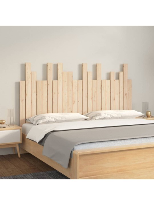 Sängynpääty seinälle 146,5x3x80 cm täysi mänty
