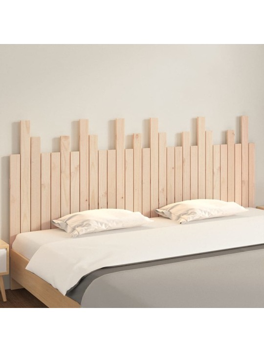 Sängynpääty seinälle 185x3x80 cm täysi mänty