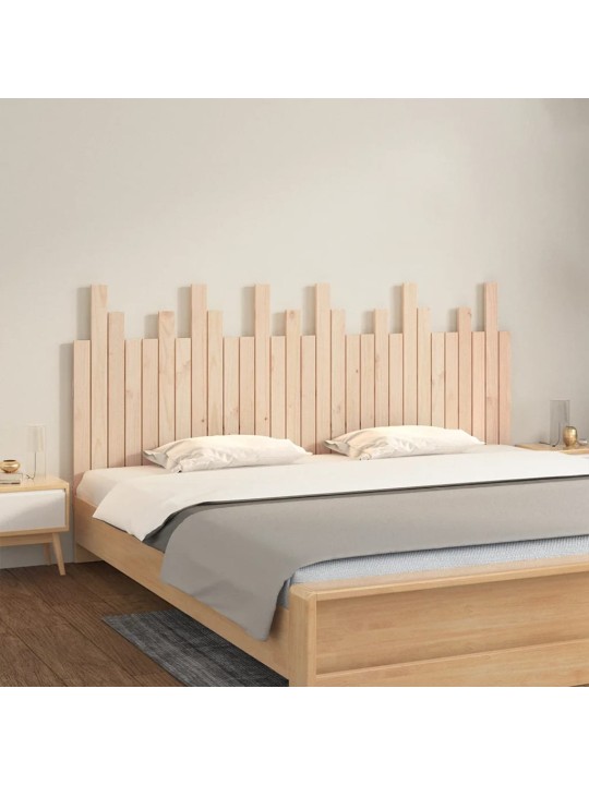 Sängynpääty seinälle 185x3x80 cm täysi mänty