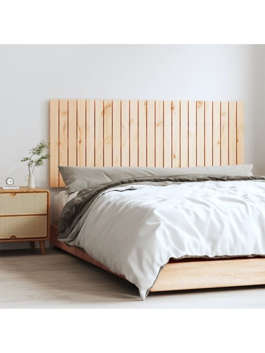 Sängynpääty seinälle 147x3x60 cm täysi mänty