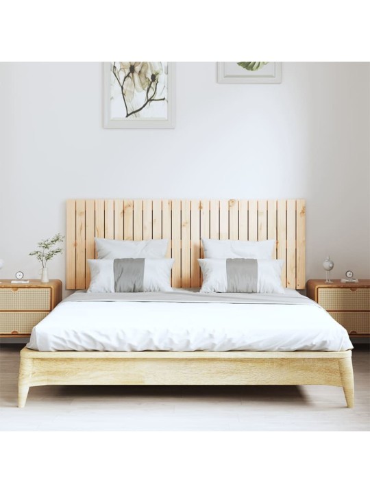 Sängynpääty seinälle 159,5x3x60 cm täysi mänty