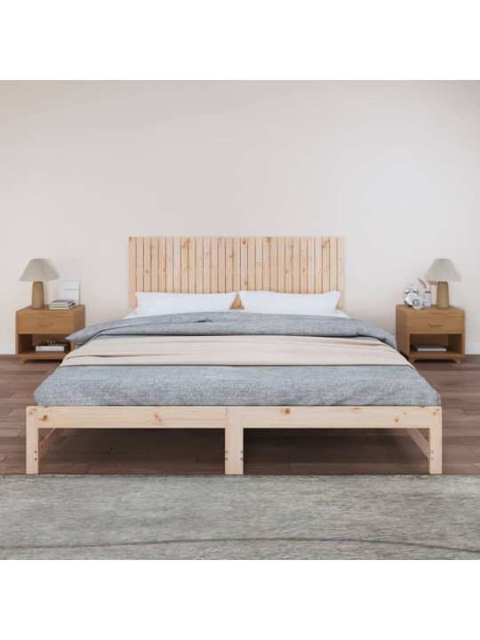 Sängynpääty seinälle 185x3x60 cm täysi mänty