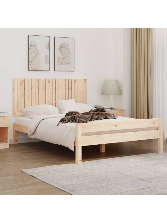 Sängynpääty seinälle 140x3x60 cm täysi mänty