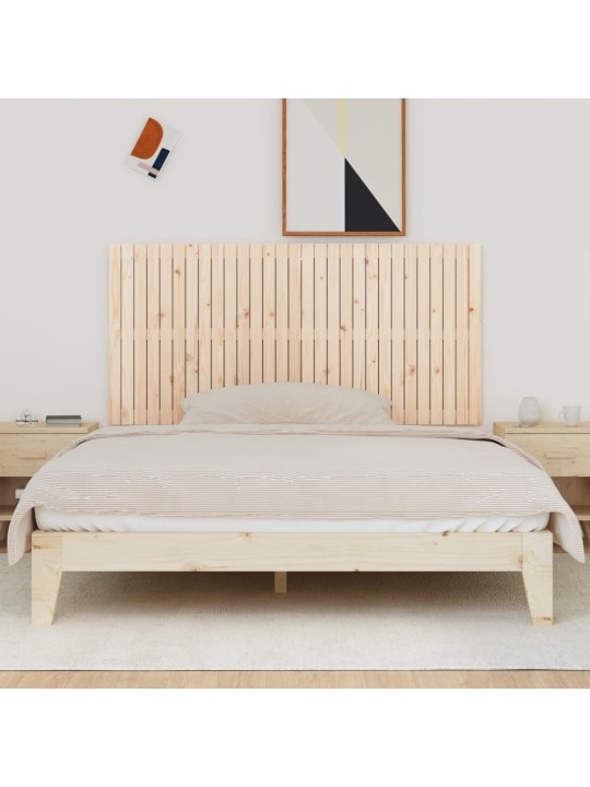 Sängynpääty seinälle 185x3x90 cm täysi mänty