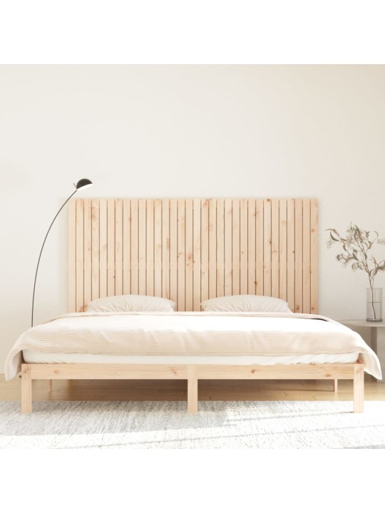 Sängynpääty seinälle 204x3x110 cm täysi mänty