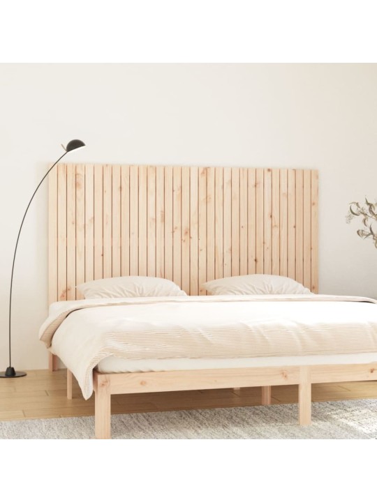 Sängynpääty seinälle 204x3x110 cm täysi mänty