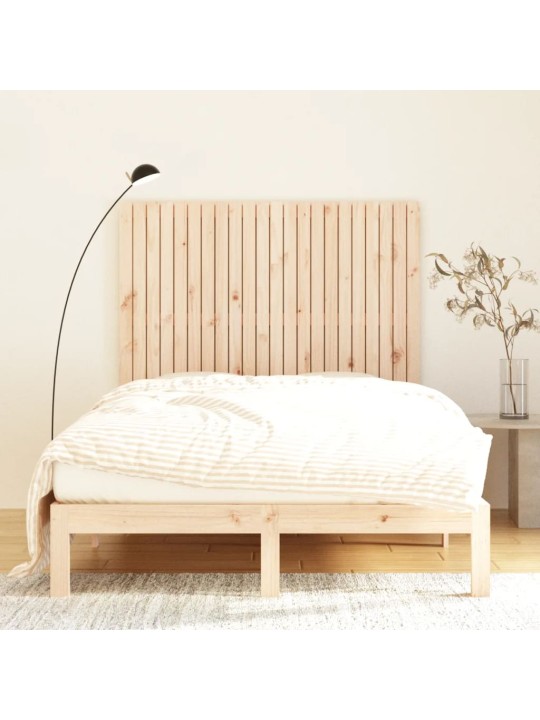 Sängynpääty seinälle 140x3x110 cm täysi mänty