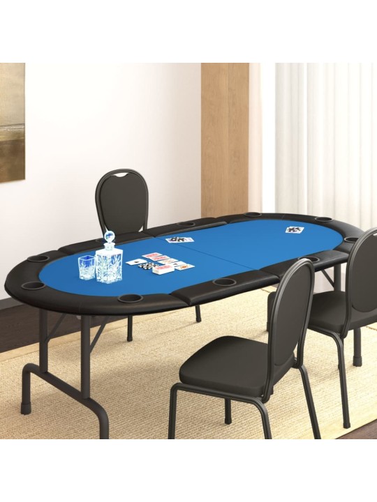 10 pelaajan kokoontaittuva pokeripöytätaso sin. 208x106x3 cm