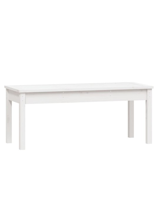 Puutarhapenkki valkoinen 109x44x45 cm täysi mänty