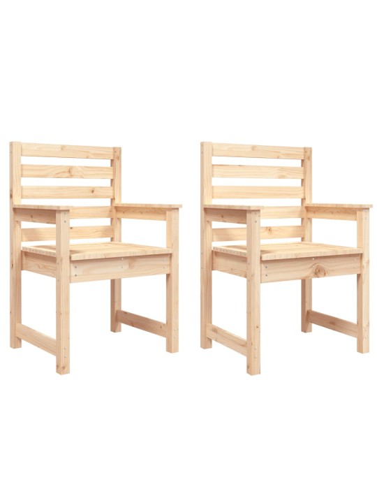Puutarhatuolit 2 kp 60x48x91 cm täysi mänty