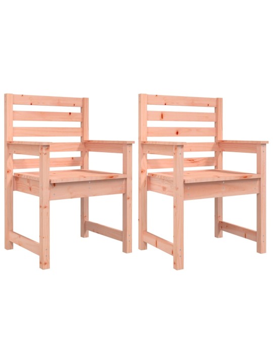 Puutarhatuolit 2 kp 60x48x91 cm täysi douglaskuusi