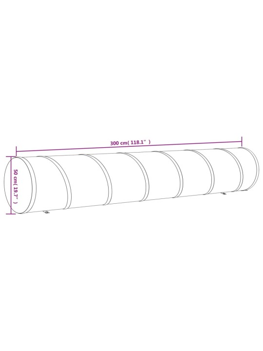 Koiratunneli sininen Ø 50x300 cm polyesteri