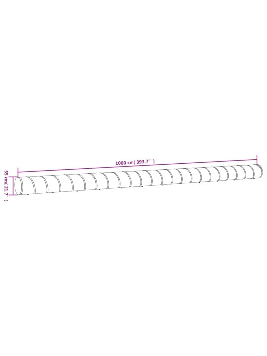 Koiratunneli sininen Ø 55x1000 cm polyesteri