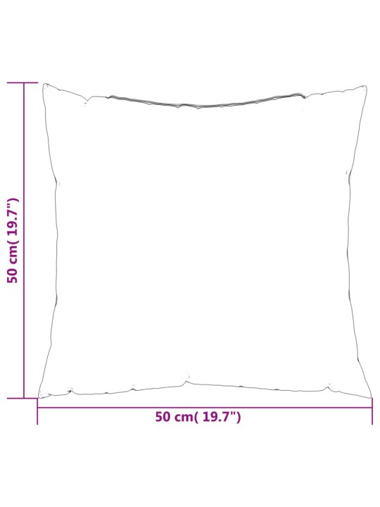 Sohvatyynyt 4 kpl musta 50x50 cm kangas
