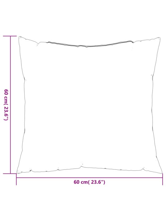 Sohvatyynyt 4 kpl musta 60x60 cm kangas