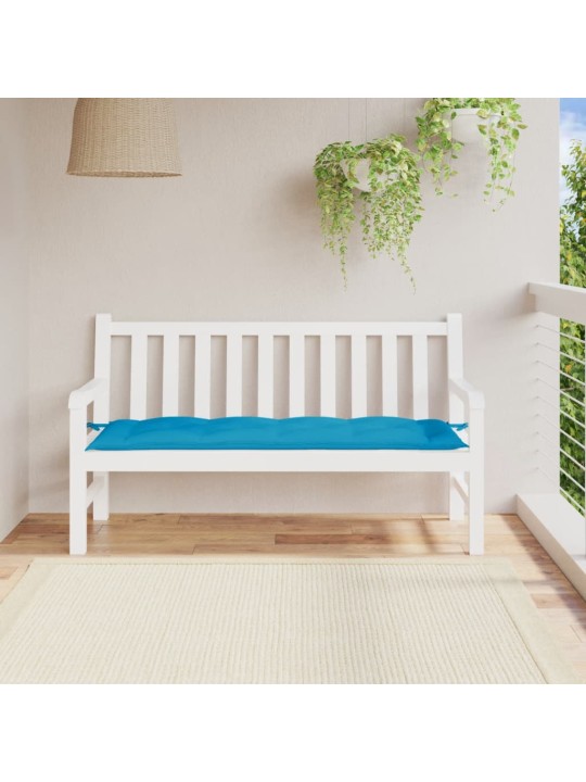 Puutarhapenkin pehmuste v.sininen 150x50x7 cm oxford kangas