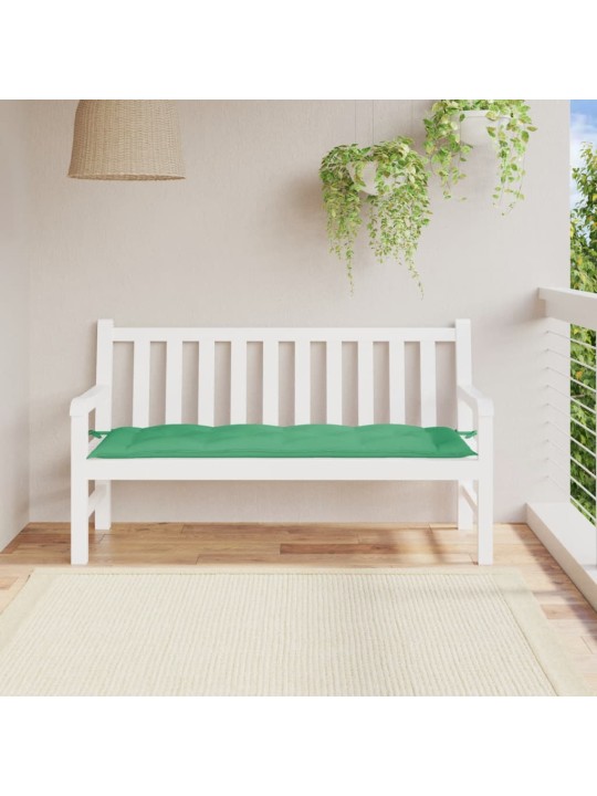Puutarhapenkin pehmuste vihreä 150x50x7 cm oxford kangas