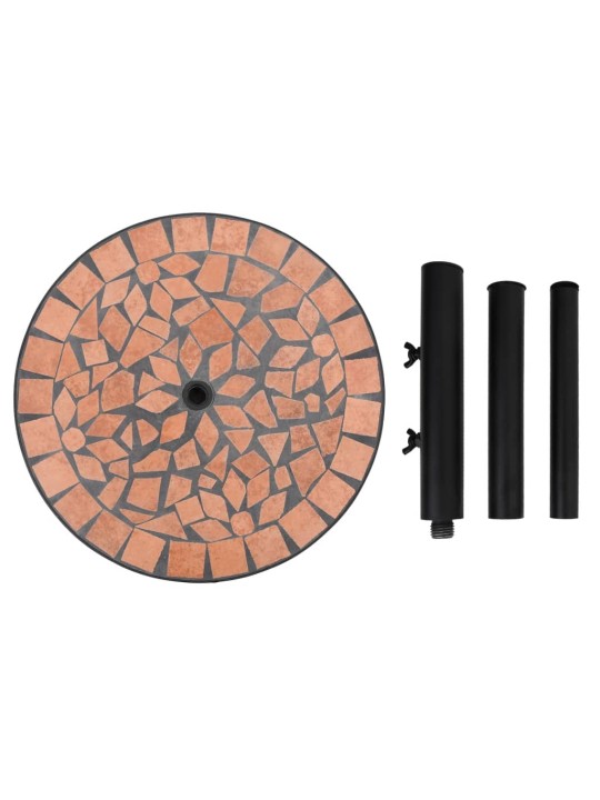 Aurinkovarjon jalka terrakotta pyöreä 12 kg