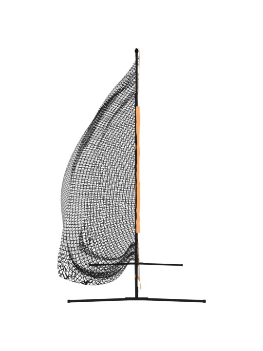 Golf harjoitusverkko musta ja oranssi 215x107x216 cm polyesteri