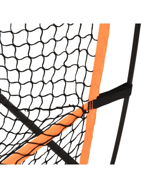 Golf harjoitusverkko musta ja oranssi 215x107x216 cm polyesteri