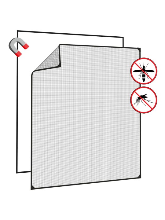 Magneettinen hyönteisverkko ikkunaan antrasiitti 120x140 cm