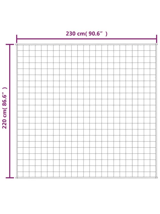 Painopeitto vaalea kerma 220x230 cm 15 kg kangas