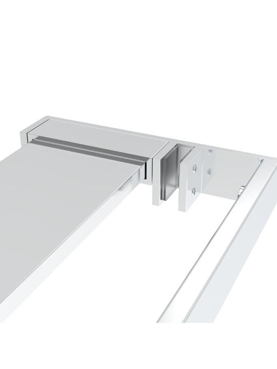 Suihkuhylly suihkukaapin seinälle kromi 100 cm alumiini