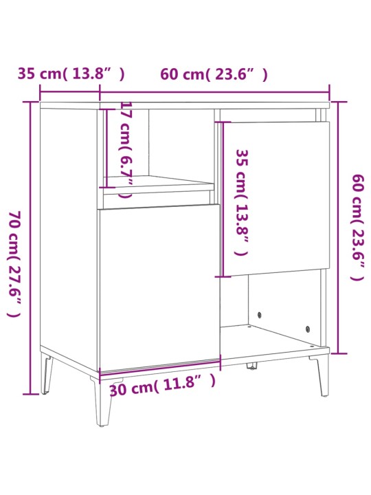 Senkki savutammi 60x35x70 cm tekninen puu