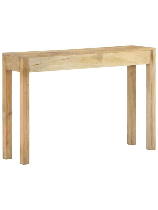 Konsolipöytä 110x30x75 cm täysi valkaistu mangopuu