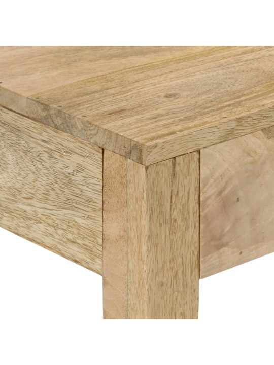 Konsolipöytä 110x30x75 cm täysi valkaistu mangopuu