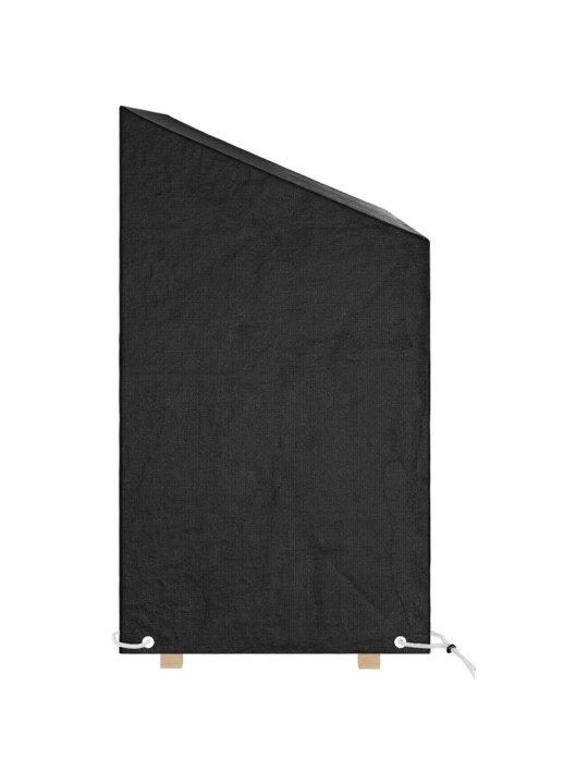 Puutarhapenkkisuojat 2 kpl 8 purjerengasta 130x70x70/88 cm PE