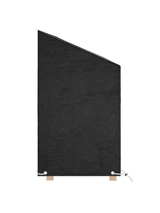 Puutarhapenkkisuojat 2 kpl 12 purjerengasta 210x70x70/88 cm PE