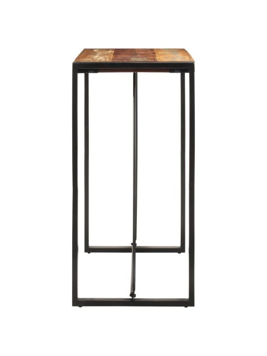Baaripöytä 110x55x110 cm kierrätetty täyspuu