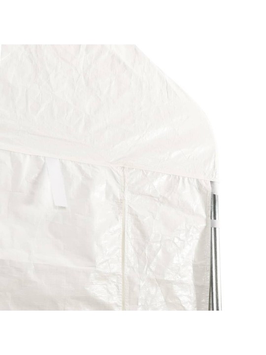 Huvimaja katolla valkoinen 13,38x5,88x3,75 m polyeteeni