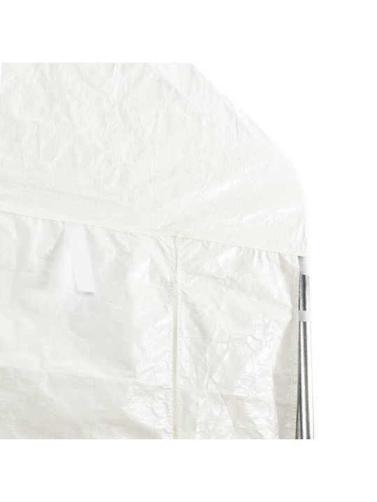 Huvimaja katolla valkoinen 20,07x5,88x3,75 m polyeteeni