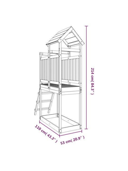 Ulkoleikkikeskus 53x110x214 cm kyllästetty mänty