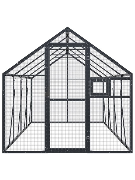 Aviaario antrasiitti 1,79x4x1,85 m alumiini