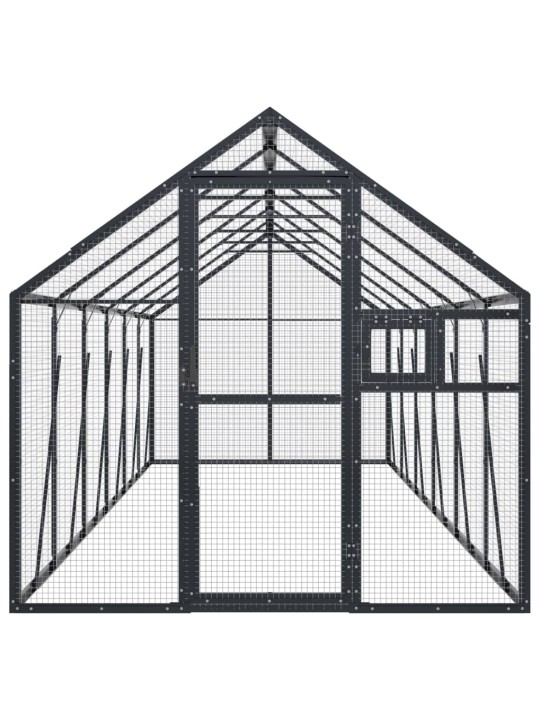 Aviaario antrasiitti 1,79x6x1,85 m alumiini