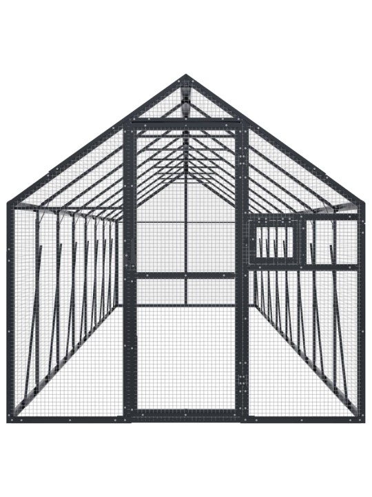 Aviaario antrasiitti 1,79x8x1,85 m alumiini