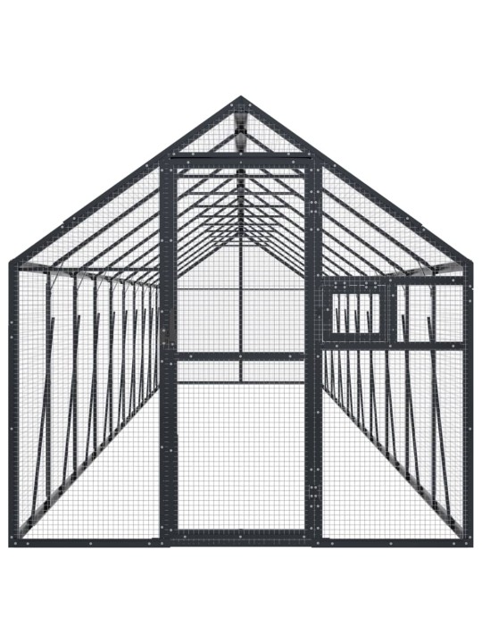 Aviaario antrasiitti 1,79x10x1,85 m alumiini