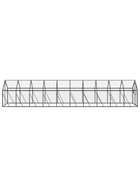 Aviaario antrasiitti 1,79x10x1,85 m alumiini