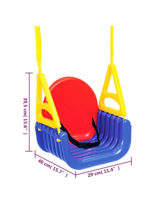 3-in-1 Lasten keinuistuin 29x40x39,5 cm polypropeeni