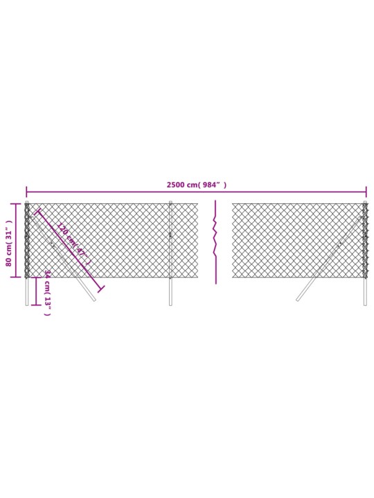 Verkkoaita vihreä 0,8x25 m